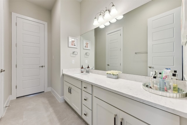 bathroom with vanity