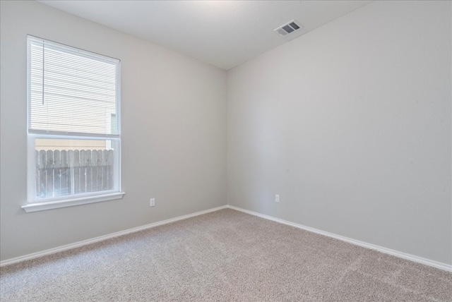 unfurnished room featuring carpet floors