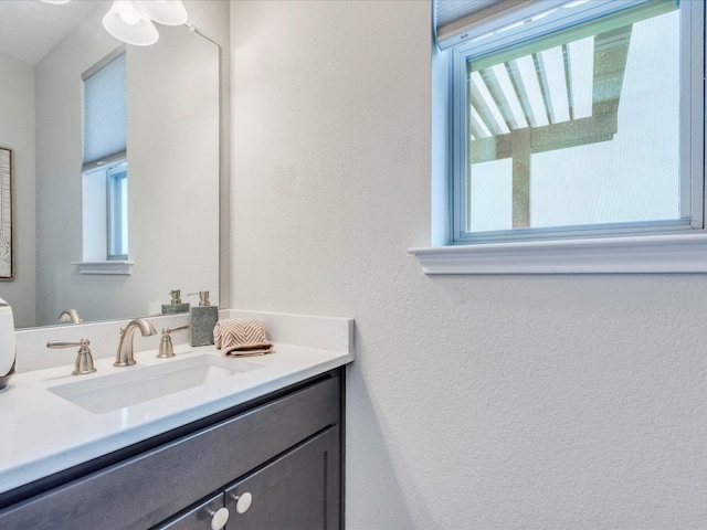 bathroom featuring vanity