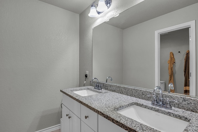 bathroom with vanity