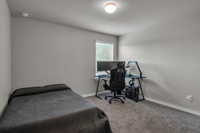 bedroom with carpet floors