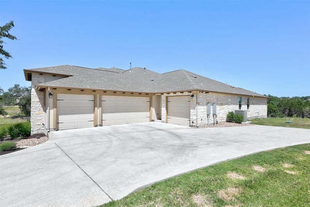 view of property exterior featuring a garage