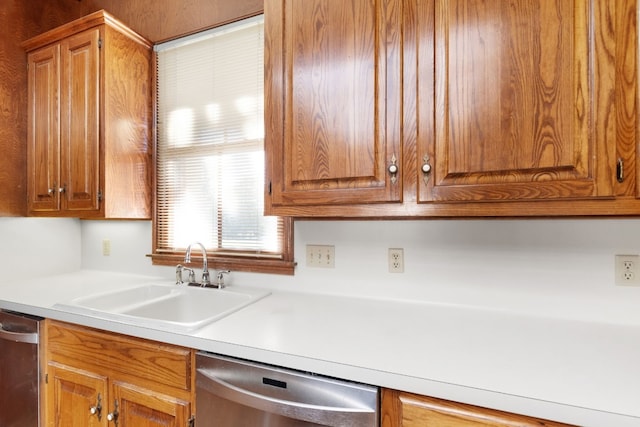 kitchen featuring sink and dishwasher