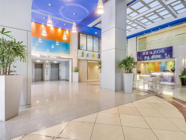 800 Brazos St Unit 702, Austin, TX 78701 - community lobby featuring a towering ceiling