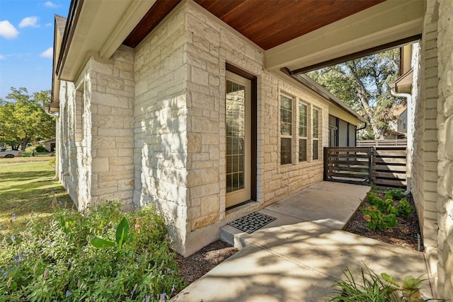 view of property entrance