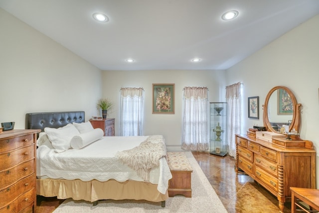 bedroom featuring hardwood / wood-style flooring