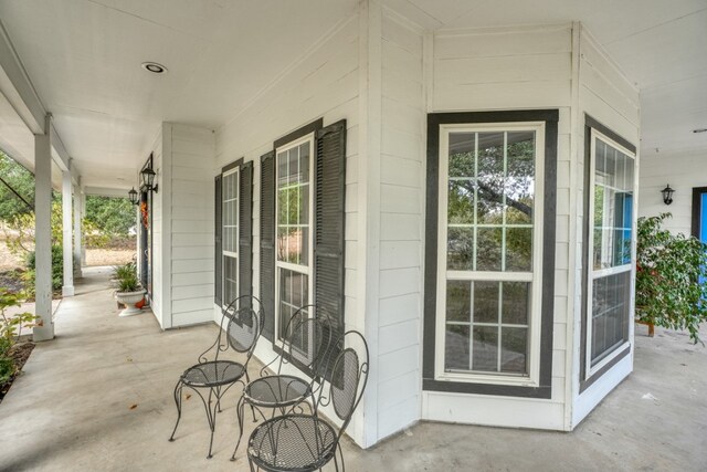 view of patio / terrace with a porch