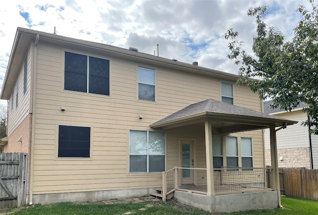 view of rear view of property