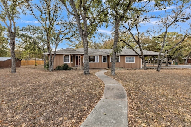 view of ranch-style house