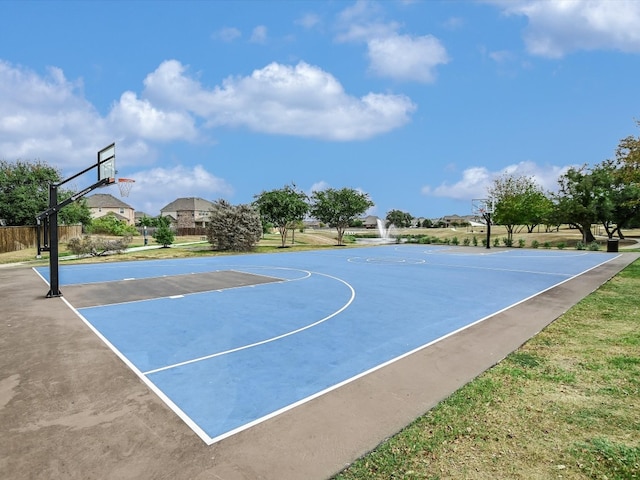 view of basketball court