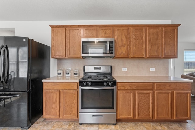 kitchen with stainless steel appliances