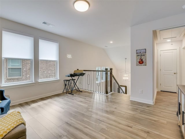 interior space featuring light hardwood / wood-style floors