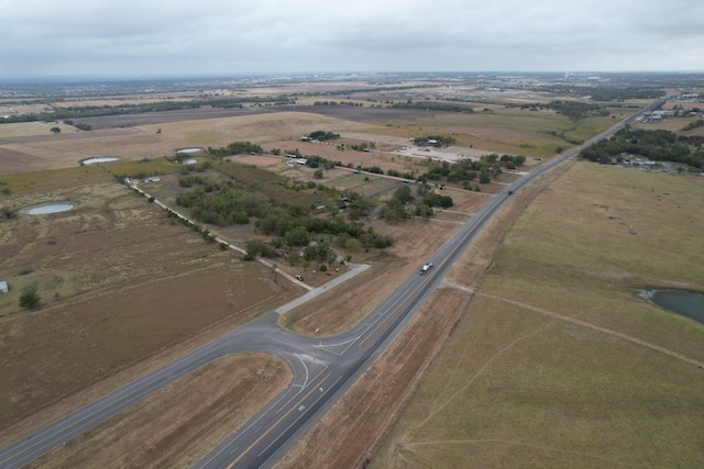 drone / aerial view featuring a rural view