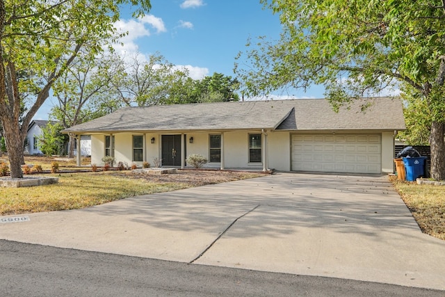 ranch-style house with a garage