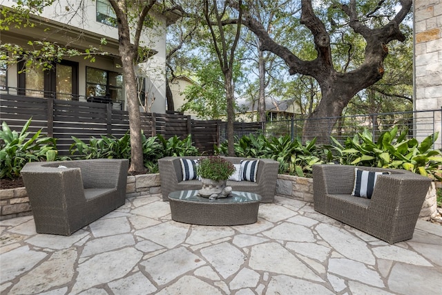 view of patio / terrace featuring outdoor lounge area