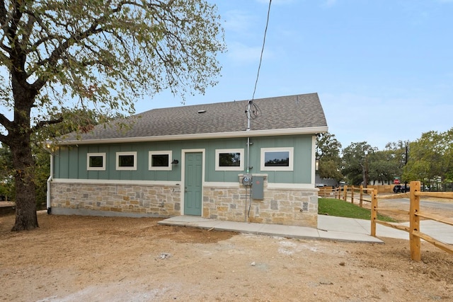 view of rear view of property