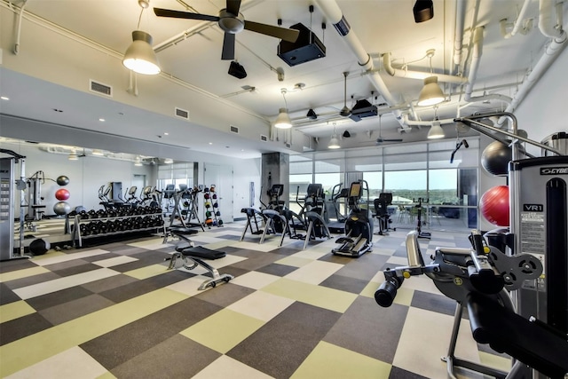 view of exercise room