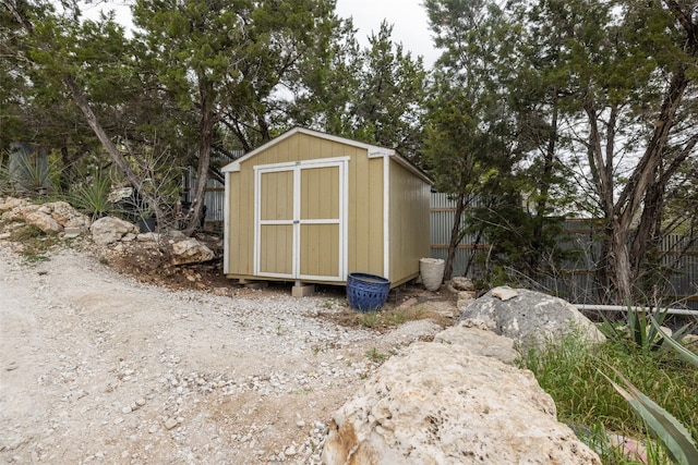 view of outbuilding