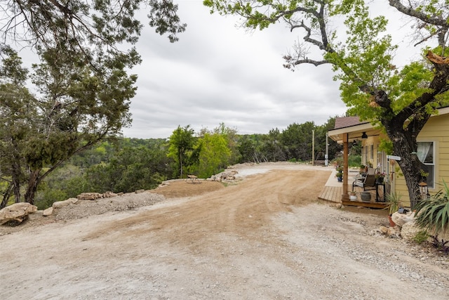 view of road