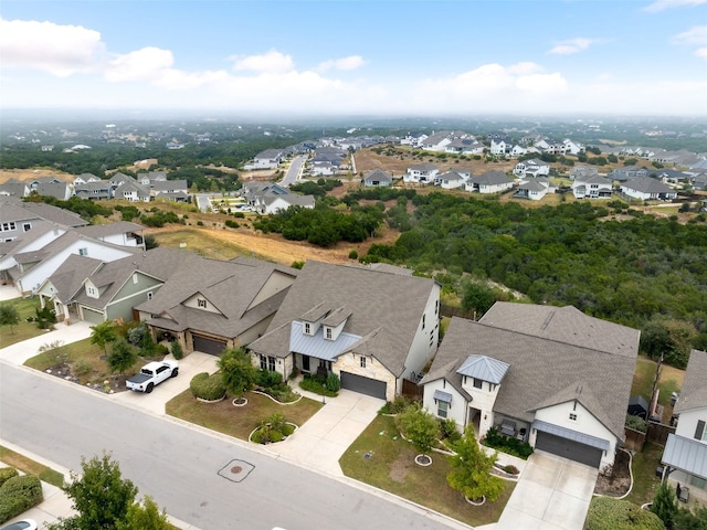 drone / aerial view featuring a residential view