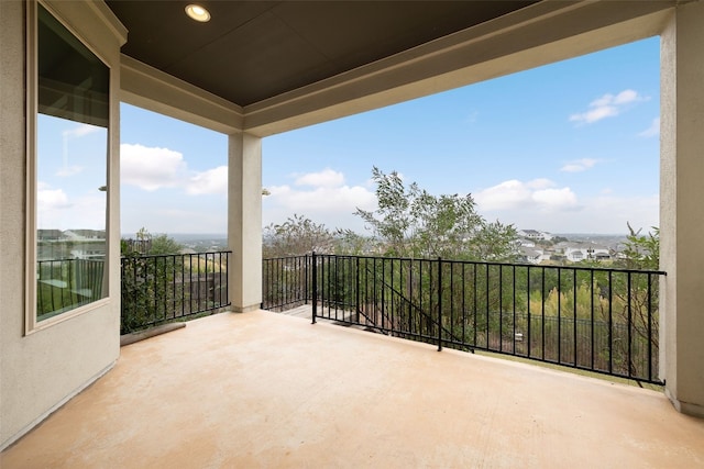 view of balcony