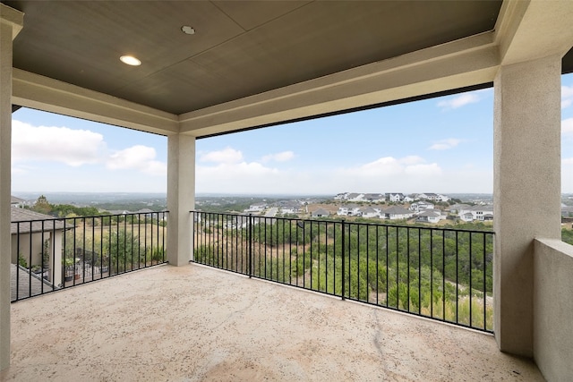 view of balcony