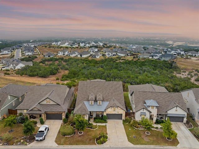 birds eye view of property featuring a residential view