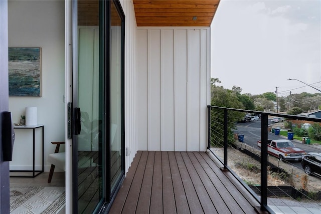 view of balcony