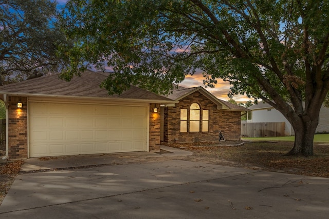 view of ranch-style home