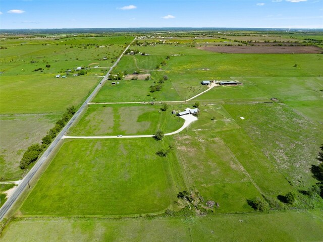 bird's eye view featuring a rural view