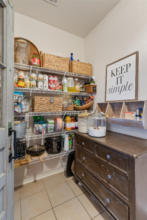 view of pantry