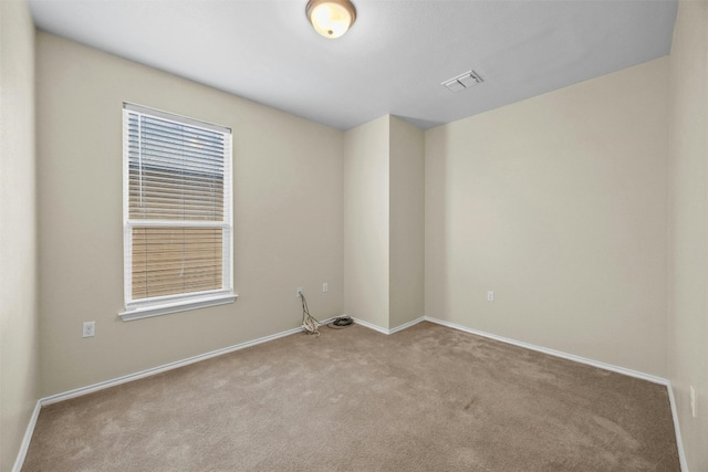 view of carpeted empty room