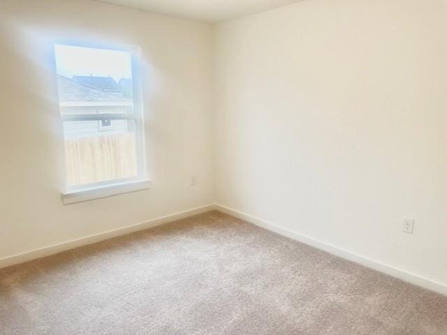 spare room with carpet floors