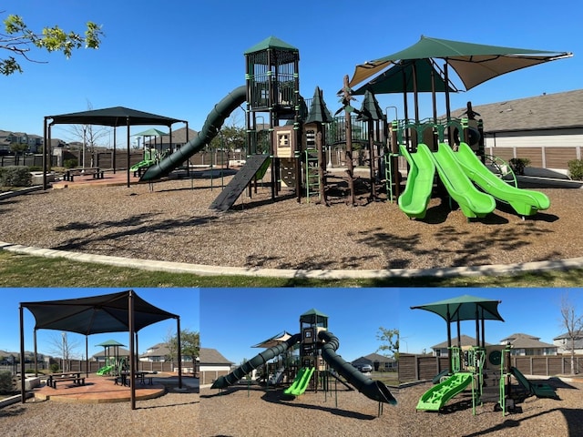 view of jungle gym