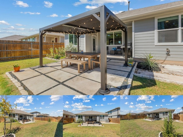 view of patio with a gazebo