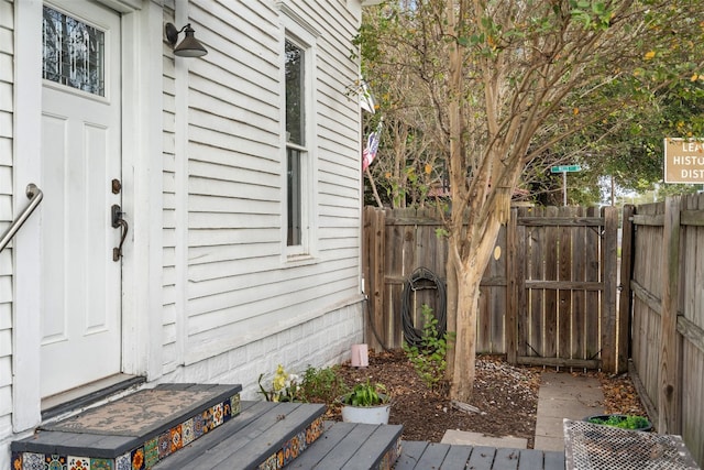 view of entrance to property