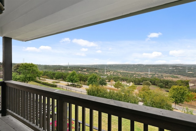 view of balcony