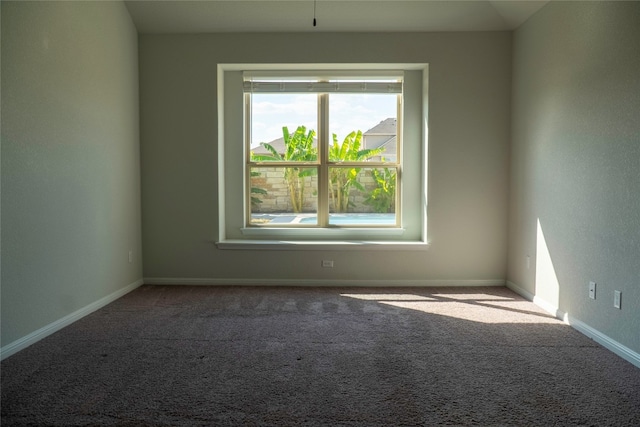 view of carpeted empty room