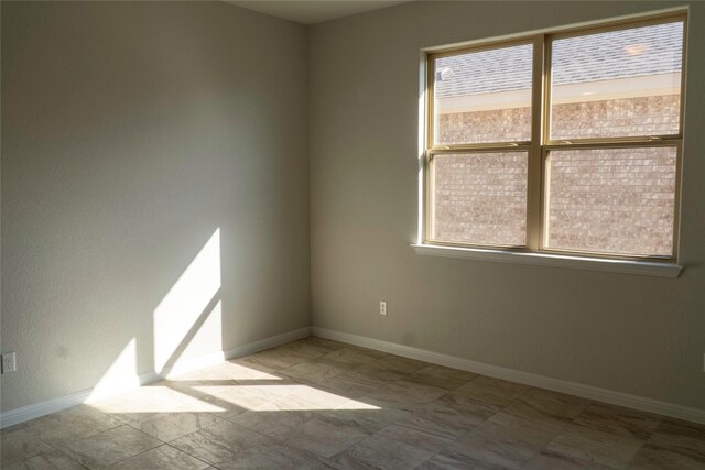 empty room with a healthy amount of sunlight