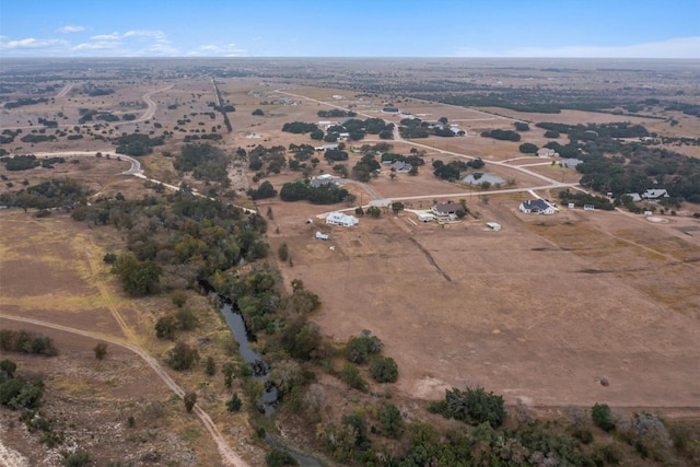 aerial view featuring a rural view