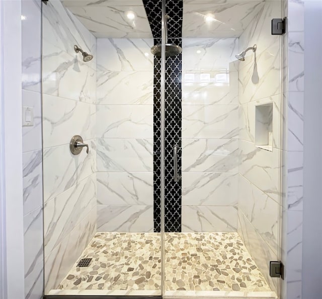 bathroom with walk in shower