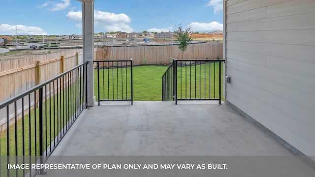 view of balcony