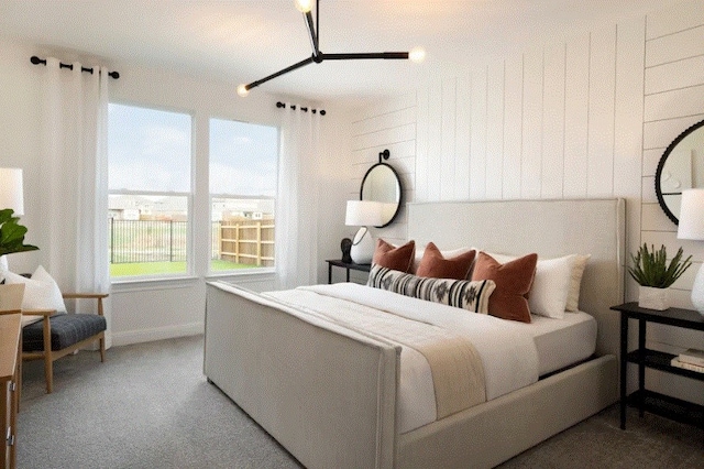 bedroom featuring carpet floors