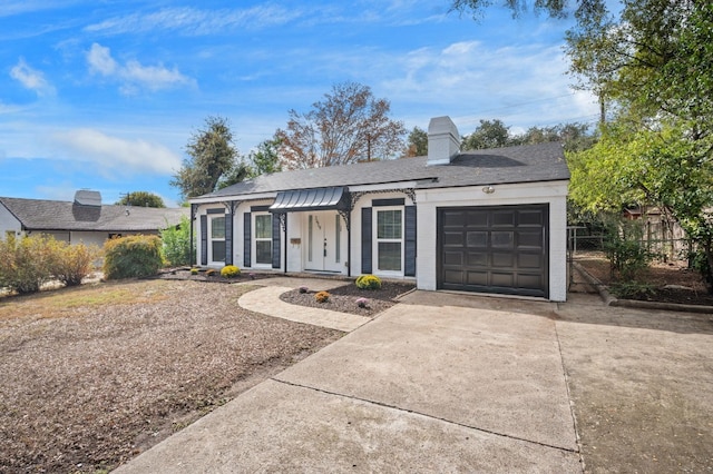 ranch-style house with a garage