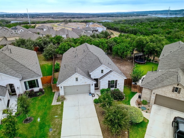 birds eye view of property