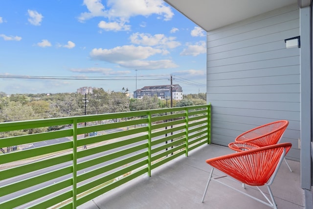 view of balcony