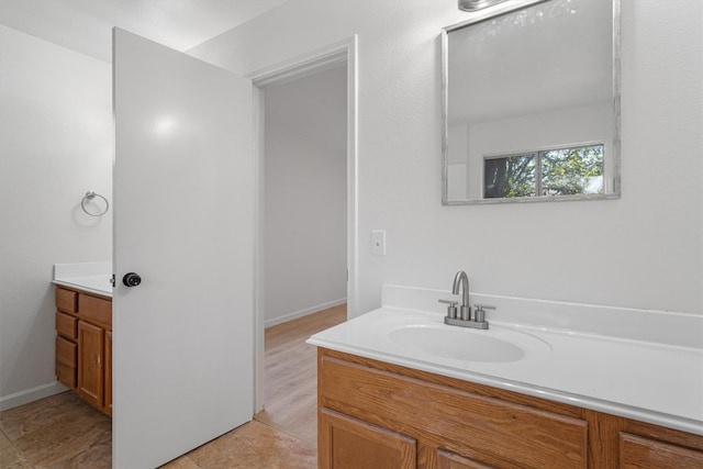 bathroom featuring vanity and tile patterned floors