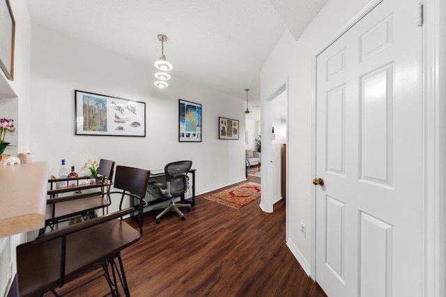 3001 Cedar St Unit 310, Austin, TX 78705 - office featuring dark wood-style floors and baseboards