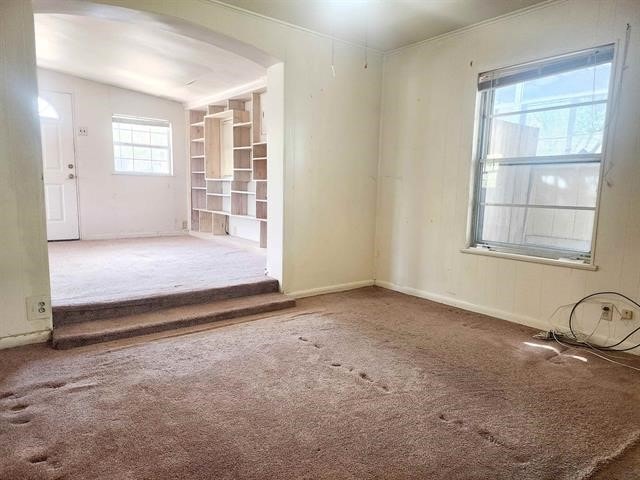 empty room with carpet floors