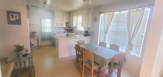 view of dining area